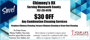 Chimneys RX dryer vent cleaning coupon