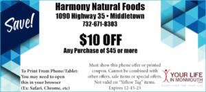 New Harmony Health Foods Middletown NJ